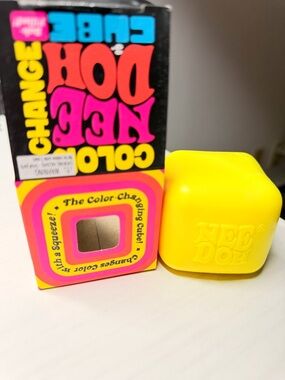 NeeDoh color changing cube and teenie ripples stress ball